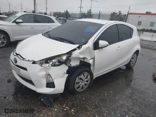 2012 Toyota Prius c One with VIN JTDKDTB32C1009755, listed as a IAAI auction lot 41557246 with 159,489 mi miles. Bid and sale history available at carsss.com. Image 17.