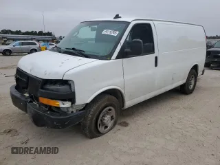 2021 Chevrolet Express Cargo Van with VIN 1GCWGAFP2M1217923, listed as a Copart auction lot 44116785 with 277,325 mi miles and Salvage Title. Bid and sale history available at carsss.com. Image 1.