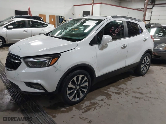 2019 Buick Encore Essence with VIN KL4CJCSM0KB888312, listed as a IAAI auction lot 41521541 with 135,219 mi miles. Bid and sale history available at carsss.com. Image 22.