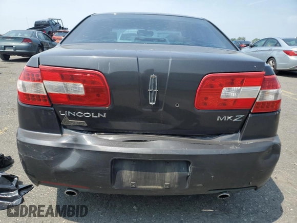 2007 Lincoln MKZ with VIN 3LNHM26T17R639966, listed as a Copart auction lot 59353455 with 126,357 mi miles and Salvage title. Bid and sale history available at DreamBid. Image 6.
