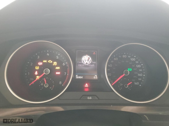 2018 Volkswagen Tiguan S with VIN 3VV1B7AX9JM206548, listed as a Copart auction lot 85611954 with 58,464 mi miles and Salvage Title. Bid and sale history available at carsss.com. Image 9.