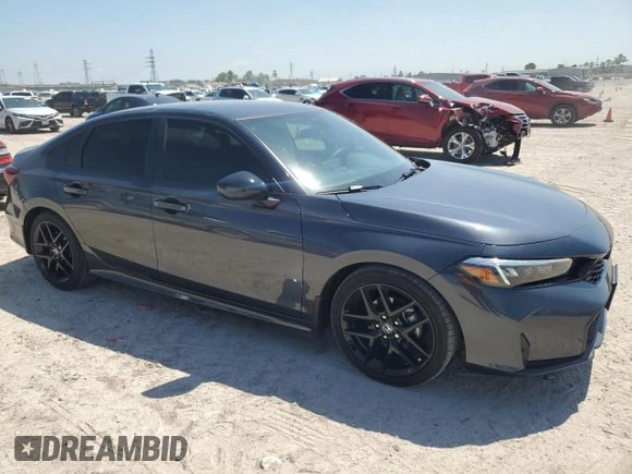2025 Honda Civic Sport with VIN 2HGFE2F57SH541590, listed as a Copart auction lot 50623345 with 3,333 mi miles and Clean title. Bid and sale history available at DreamBid. Image 4.