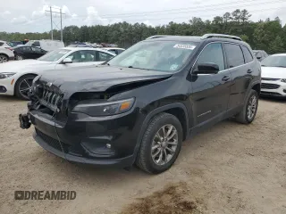 2019 Jeep Cherokee Latitude Plus with VIN 1C4PJLLB4KD344520, listed as a Copart auction lot 54535535 with 121,277 mi miles and Salvage Title. Bid and sale history available at DreamBid. Image 1.