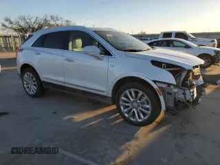 2019 Cadillac XT5 Luxury FWD with VIN 1GYKNCRS7KZ208627, listed as a Copart auction lot 46835185 with 56,789 mi miles and Salvage Title. Bid and sale history available at DreamBid. Image 4.
