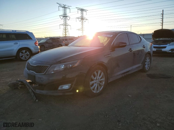 2015 Kia Optima EX with VIN 5XXGN4A77FG417738, listed as a Copart auction lot 41792775 with 161,966 mi miles and Salvage Title. Bid and sale history available at carsss.com. Image 1.