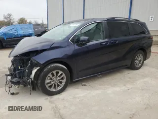 2022 Toyota Sienna LE с VIN 5TDKSKFC9NS049704, выставлен на аукционе Copart как лот 41782995 с пробегом 8 014 миль миль и Списание • Salvage title. История ставок и продаж доступна на DreamBid. Изображение 1.