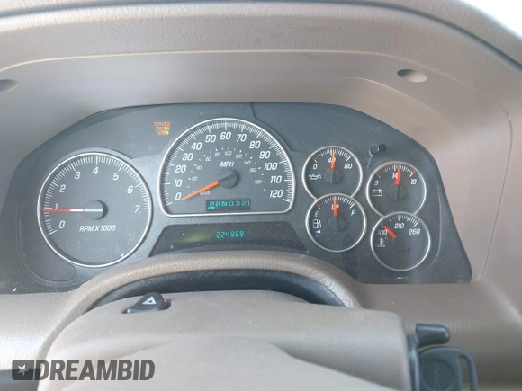 2004 GMC Envoy SLE z VIN 1GKDS13S442179334, wystawiony jako IAAI lot #41693042 z przebiegiem 224 868 mil mil oraz . Historia ofert i sprzedaży dostępna na DreamBid. Obrazek 7.