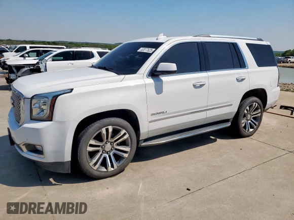 2017 GMC Yukon Denali with VIN 1GKS2CKJ2HR314920, listed as a Copart auction lot 52077525 with 160,518 mi miles and Salvage Title. Bid and sale history available at carsss.com. Image 1.