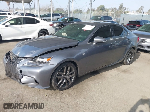 2015 Lexus IS with VIN JTHBF1D24F5077022, listed as a IAAI auction lot 41186330 with 66,969 mi miles and . Bid and sale history available at carsss.com. Image 2.