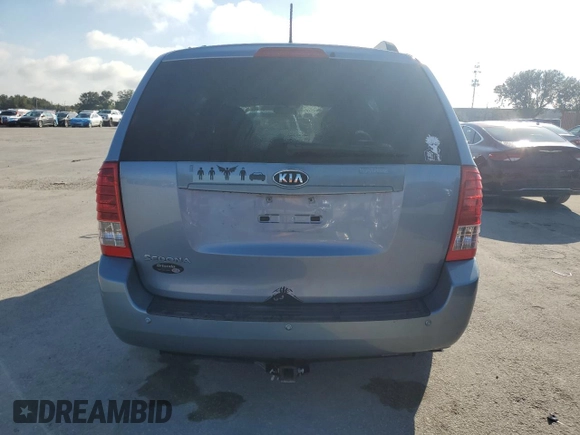 2012 Kia Sedona LX with VIN KNDMG4C70C6499008, listed as a Copart auction lot 76090754 with 175,131 mi miles and Salvage Title. Bid and sale history available at carsss.com. Image 6.