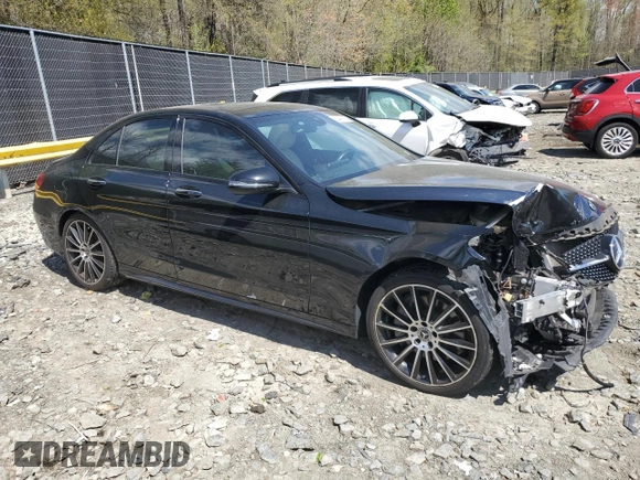 2019 Mercedes-Benz C 300 z VIN 55SWF8EB3KU322149, wystawiony jako Copart lot #53491855 z przebiegiem 53 837 mil mil oraz Szkoda całkowita • Salvage title. Historia ofert i sprzedaży dostępna na DreamBid. Obrazek 4.