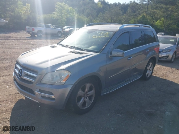 2011 Mercedes-Benz GL-Class GL 450 with VIN 4JGBF7BE8BA671420, listed as a IAAI auction lot 42064096 with 182,622 mi miles. Bid and sale history available at carsss.com. Image 2.