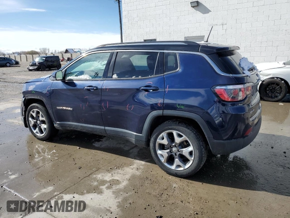 2018 Jeep Compass Limited with VIN 3C4NJDCB0JT252181, listed as a Copart auction lot 48084125 with 103,941 mi miles and Salvage Title. Bid and sale history available at carsss.com. Image 2.