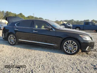 2015 Lexus LS 460 L with VIN JTHGL1EF9F5053850, listed as a Copart auction lot 69187144 with 111,791 mi miles and Salvage title. Bid and sale history available at DreamBid. Image 4.