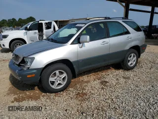 2002 Lexus RX 300 with VIN JTJGF10U220131307, listed as a Copart auction lot 60045555 with 84,945 mi miles and Salvage title. Bid and sale history available at DreamBid. Image 1.