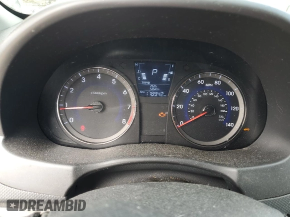 2014 Hyundai Accent GLS with VIN KMHCT4AEXEU637513, listed as a Copart auction lot 53879915 with 178,942 mi miles and Salvage Title. Bid and sale history available at carsss.com. Image 9.