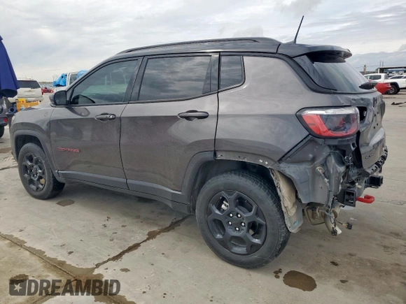 2023 Jeep Compass Trailhawk z VIN 3C4NJDDN8PT514773, wystawiony jako Copart lot #51137555 z przebiegiem 37 239 mil mil oraz Szkoda całkowita • Salvage title. Historia ofert i sprzedaży dostępna na DreamBid. Obrazek 2.