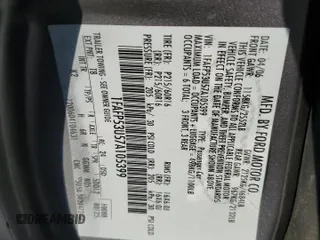 2007 Ford Taurus SE z VIN 1FAFP53U57A105399, wystawiony jako Copart lot #44436805 z przebiegiem Nie podano mil oraz Szkoda całkowita • Salvage title. Historia ofert i sprzedaży dostępna na DreamBid. Obrazek 12.