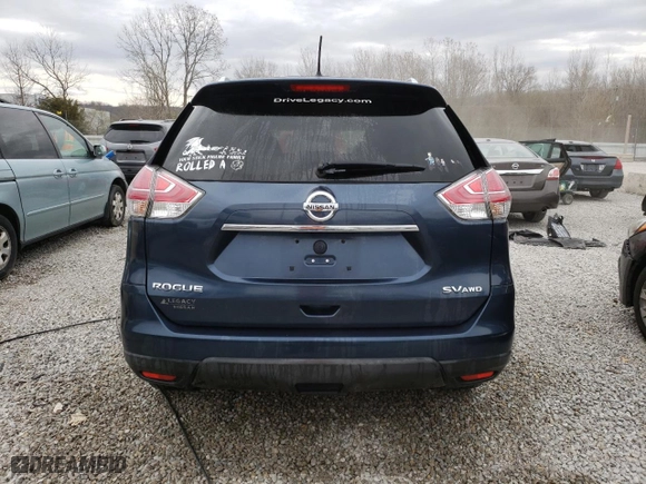2016 Nissan Rogue S with VIN KNMAT2MV9GP675912, listed as a Copart auction lot 49402115 with 137,954 mi miles and Non Repairable. Bid and sale history available at carsss.com. Image 6.