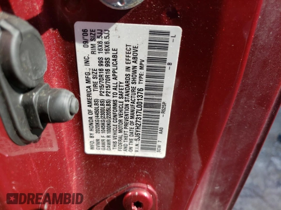 2007 Honda Element with VIN 5J6YH27317L001376, listed as a Copart auction lot 70489324 with 226,275 mi miles and Salvage Title. Bid and sale history available at DreamBid. Image 13.