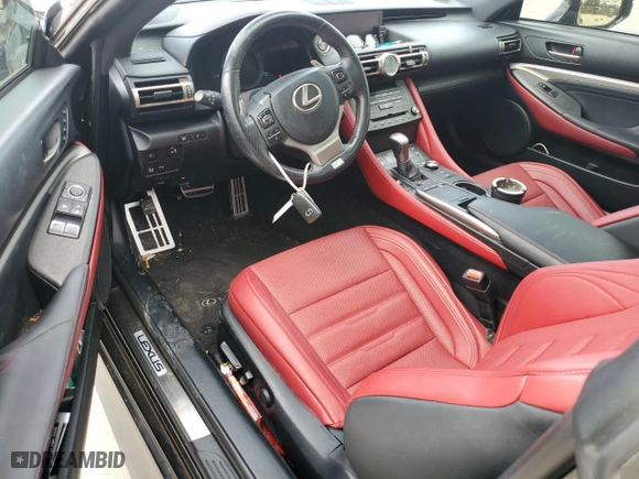 2019 Lexus RC with VIN JTHHA5BC5K5010208, listed as a Copart auction lot 54636614 with 83,936 mi miles. Bid and sale history available at carsss.com. Image 8.