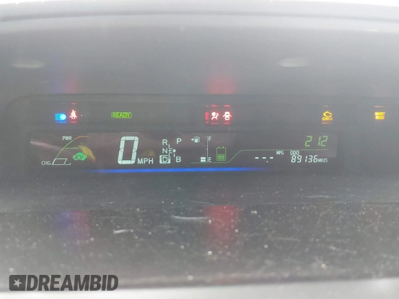 2016 Toyota Prius Two with VIN JTDZN3EU9GJ051457, listed as a IAAI auction lot 41312979 with 89,136 mi miles and . Bid and sale history available at DreamBid. Image 7.