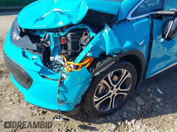 2020 Chevrolet Bolt EV Premier with VIN 1G1FZ6S0XL4121012, listed as a IAAI auction lot 41503991 with 56,957 mi miles and . Bid and sale history available at DreamBid. Image 6.