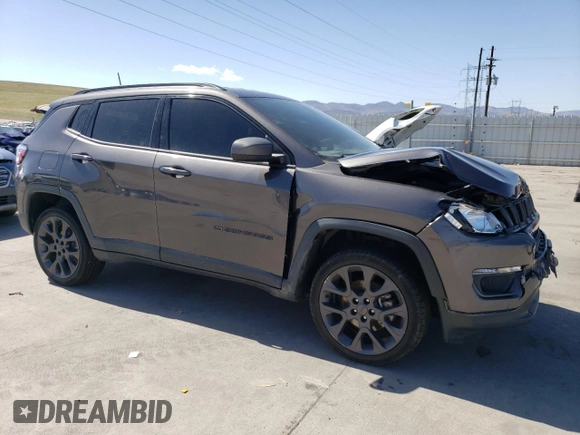 2021 Jeep Compass 80th Anniversary with VIN 3C4NJDEB1MT550319, listed as a Copart auction lot 52038445 with 28,461 mi miles and Salvage title. Bid and sale history available at DreamBid. Image 4.