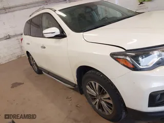 2019 Nissan Pathfinder S with VIN 5N1DR2MM3KC641608, listed as a IAAI auction lot 41446787 with 55,101 mi miles. Bid and sale history available at carsss.com. Image 1.