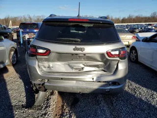 2023 Jeep Compass (RED) Edition with VIN 3C4NJDCN8PT547158, listed as a Copart auction lot 83790274 with 8,095 mi miles and Salvage Title. Bid and sale history available at carsss.com. Image 6.