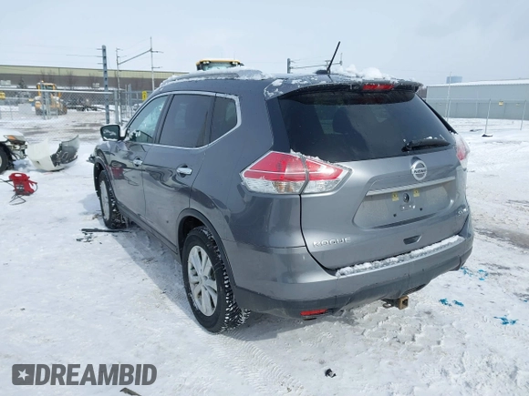 2016 Nissan Rogue SL with VIN KNMAT2MV1GP737626, listed as a IAAI auction lot 41628632 with 85,672 mi miles and . Bid and sale history available at DreamBid. Image 3.