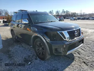 2018 Nissan Armada Platinum with VIN JN8AY2NFXJ9330252, listed as a Copart auction lot 49107385 with 125,596 mi miles and Salvage Title. Bid and sale history available at carsss.com. Image 4.