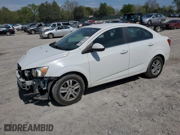 2013 Chevrolet Sonic LT with VIN 1G1JC5SH4D4164838, listed as a Copart auction lot 53611635 with 134,098 mi miles and Salvage Title. Bid and sale history available at DreamBid. Image 1.