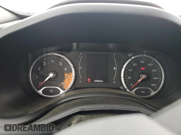 2018 Jeep Renegade Latitude with VIN ZACCJABB9JPJ40877, listed as a Copart auction lot 55861945 with 54,040 mi miles and Clean title. Bid and sale history available at DreamBid. Image 9.