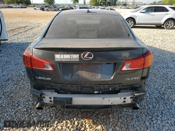 2010 Lexus IS 250 with VIN JTHBF5C28A5125252, listed as a Copart auction lot 53668105 with 147,141 mi miles and Salvage Title. Bid and sale history available at carsss.com. Image 6.