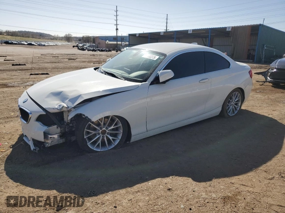 2015 BMW 2 Series 228i xDrive with VIN WBA1F7C59FV367412, listed as a Copart auction lot 52168315 with 44,348 mi miles and Salvage title. Bid and sale history available at DreamBid. Image 1.