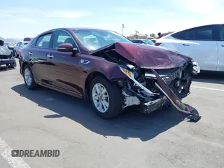 2016 Kia Optima LX z VIN 5XXGT4L33GG110178, wystawiony jako IAAI lot #42341587 z przebiegiem 75 197 mil mil oraz . Historia ofert i sprzedaży dostępna na DreamBid. Obrazek 1.