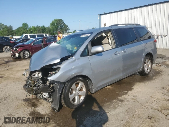 2014 Toyota Sienna LE AAS with VIN 5TDKK3DC5ES447565, listed as a Copart auction lot 52301335 with 0 mi miles and Salvage Title. Bid and sale history available at carsss.com. Image 1.