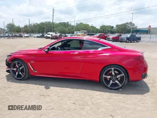 2018 Infiniti Q60 Red Sport 400 with VIN JN1FV7EL9JM630801, listed as a IAAI auction lot 42213699 with 76,759 mi miles and . Bid and sale history available at DreamBid. Image 15.