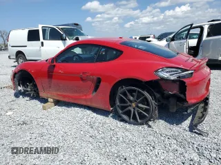 2015 Porsche Cayman S with VIN WP0AB2A80FK182830, listed as a Copart auction lot 50047385 with 107,545 mi miles and Salvage Title. Bid and sale history available at DreamBid. Image 2.