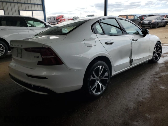 2025 Volvo S60 Core with VIN 7JRL12GJXSG364362, listed as a Copart auction lot 51022375 with Not Provided miles and Salvage Title. Bid and sale history available at carsss.com. Image 3.