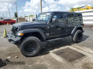 2018 Jeep Wrangler Unlimited Sport S with VIN 1C4HJXDN1JW324720, listed as a Copart auction lot 64615085 with 57,434 mi miles and Clean title. Bid and sale history available at DreamBid. Image 1.