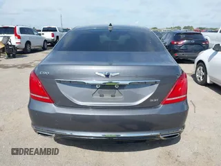 2017 Genesis G90 Premium with VIN KMHG34JA1HU022383, listed as a IAAI auction lot 42058860 with 151,283 mi miles and . Bid and sale history available at carsss.com. Image 16.