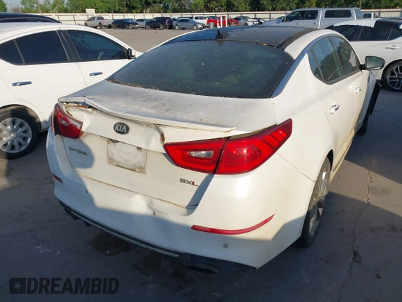 2015 Kia Optima SX Turbo with VIN 5XXGR4A69FG517335, listed as a IAAI auction lot 42014655 with 91,831 mi miles. Bid and sale history available at carsss.com. Image 20.