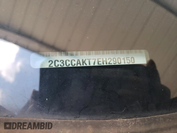 2014 Chrysler 300 C with VIN 2C3CCAKT7EH290150, listed as a Copart auction lot 73772864 with 162,952 mi miles and Salvage Title. Bid and sale history available at DreamBid. Image 13.