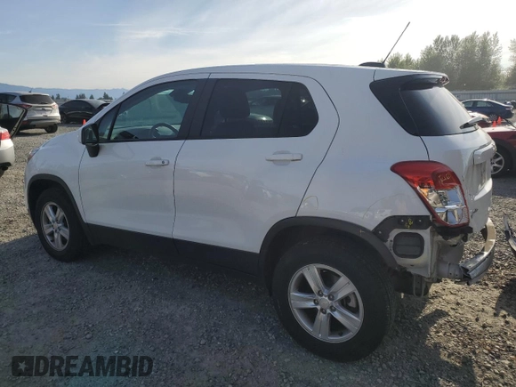 2020 Chevrolet Trax LS z VIN 3GNCJNSB5LL298453, wystawiony jako Copart lot #59903695 z przebiegiem 58 832 mil mil oraz Szkoda całkowita • Salvage title. Historia ofert i sprzedaży dostępna na DreamBid. Obrazek 2.