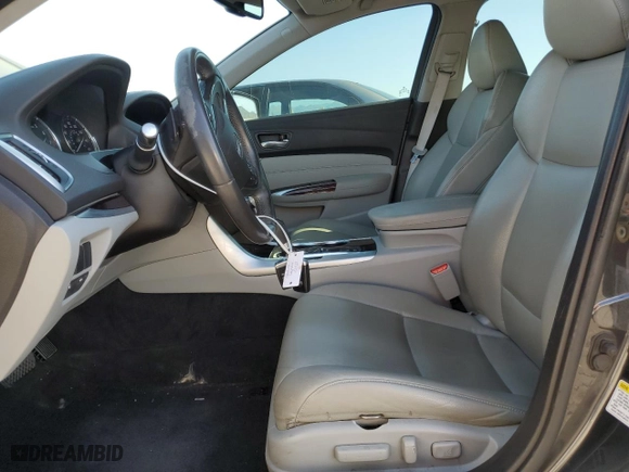 2015 Acura TLX with VIN 19UUB1F39FA010369, listed as a Copart auction lot 46873565 with 227,399 mi miles and Salvage Title. Bid and sale history available at carsss.com. Image 7.