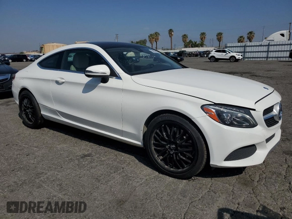 2017 Mercedes-Benz C 300 with VIN WDDWJ4KB1HF325798, listed as a Copart auction lot 55823605 with 94,951 mi miles and Salvage title. Bid and sale history available at DreamBid. Image 4.