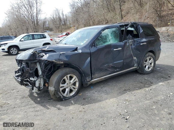 2013 Dodge Durango Crew with VIN 1C4RDJDG5DC686694, listed as a Copart auction lot 52766305 with 152,271 mi miles and Salvage Title. Bid and sale history available at carsss.com. Image 1.