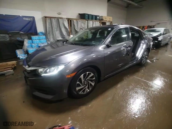 2017 Honda Civic Sedan EX with VIN 19XFC2F7XHE069878, listed as a Copart auction lot 86175544 with 53,982 mi miles and Salvage Title. Bid and sale history available at carsss.com. Image 13.